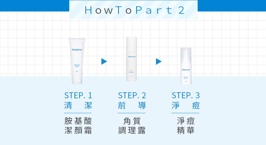 簡單保養粉刺痘痘訴求