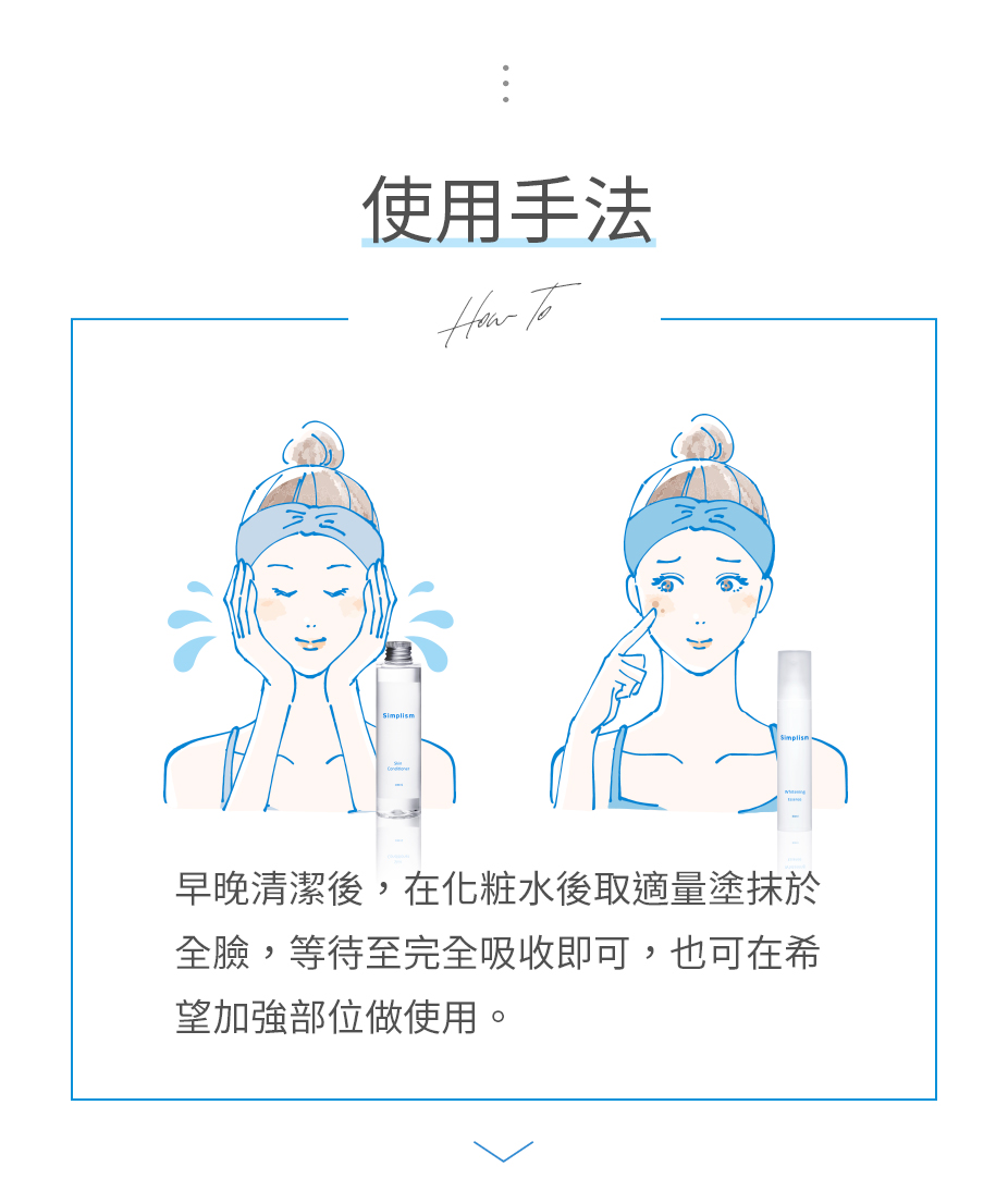 簡單保養淡斑精華使用手法
