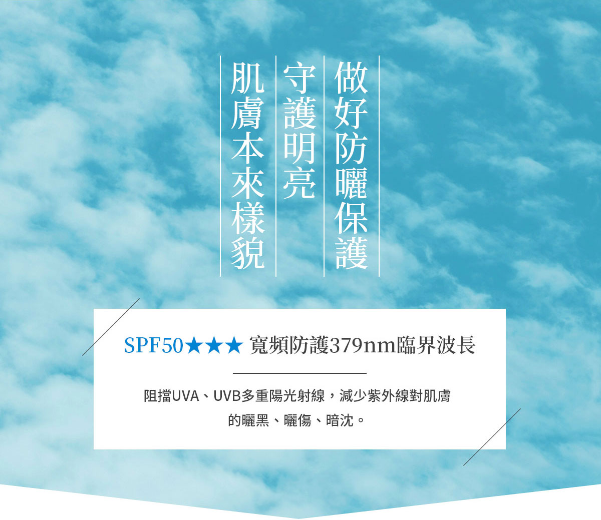 簡單保養全效防護清爽防曬乳